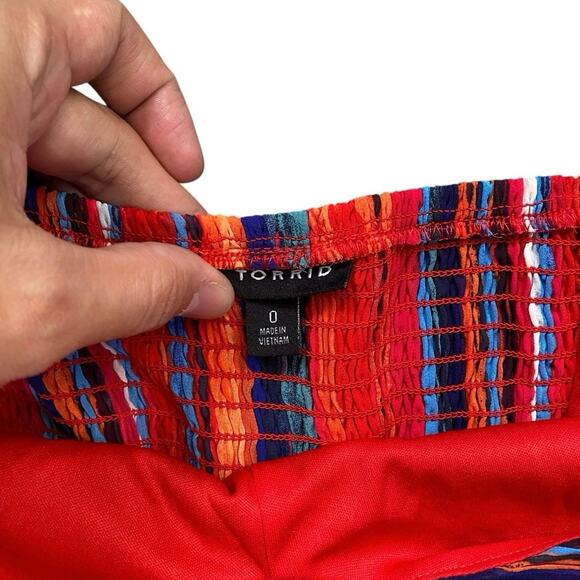 Torrid Striped Colorful Elegant Vacation Lined Maxi Dress- L - Picture 4 of 5